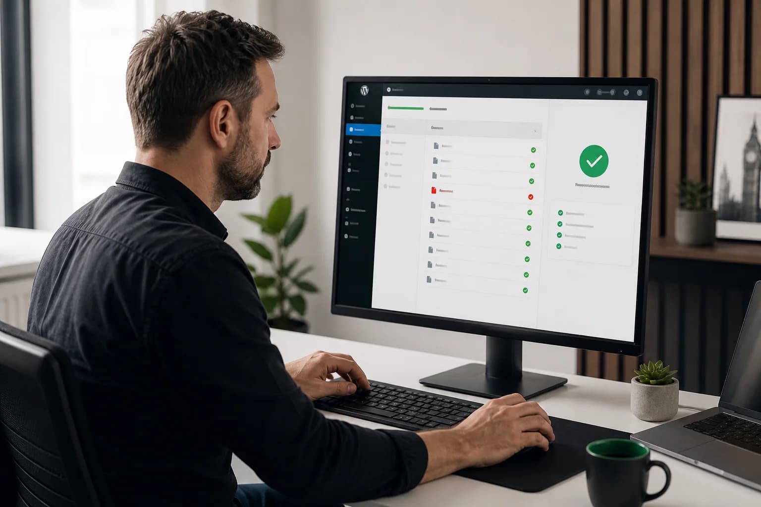A website security remediation workspace showing compromised files being reviewed and restored